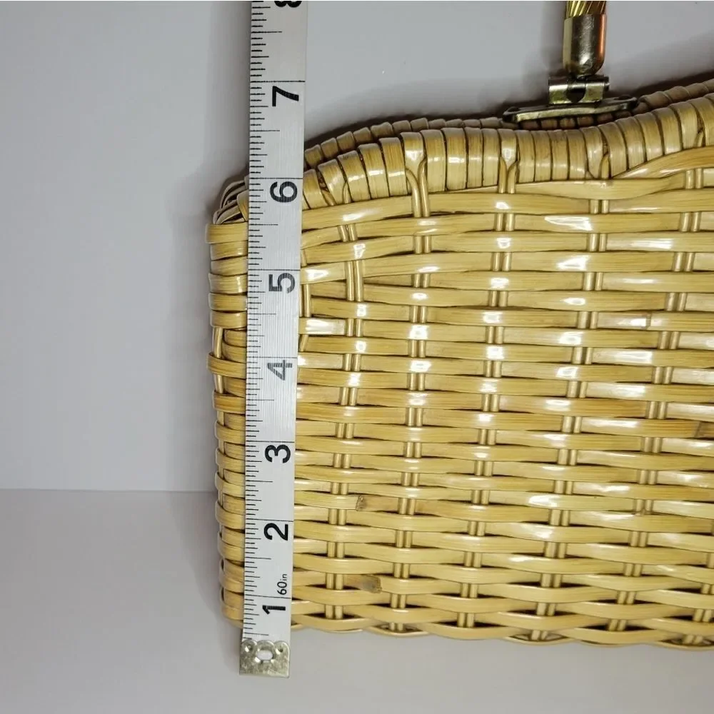Vintage Rattan Wicker Purse/Tote